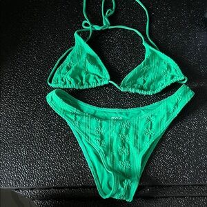RVCA Vibrant Green Bikini Set
